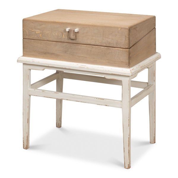 Rosalind Wheeler Table De Bout Avec Rangement En Bois Massif Mcclay